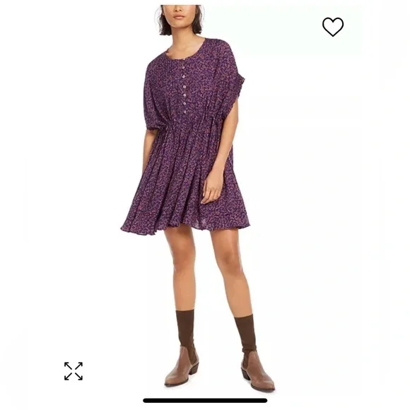 FREE PEOPLE one fine day floral babydoll - Picture 2 of 10